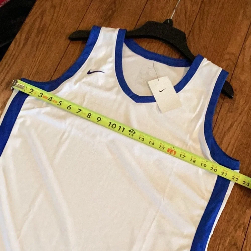 Nike White and Blue basketball jersey , Athletic Tank top. Women’s XL  ❗️NEW❗️